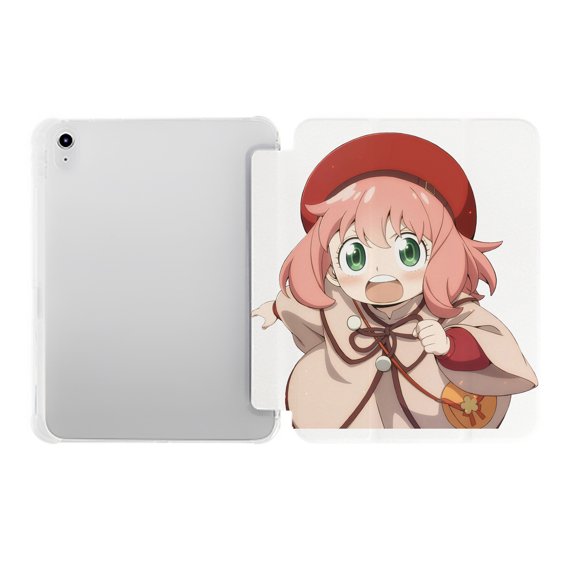 （画像用） SPY×FAMILY间谍家家酒 IPad ケース ペン収納付き 三つ折りスタンド PUレザー×シリコン 対応機種9.5/10.5/10.9インチ
